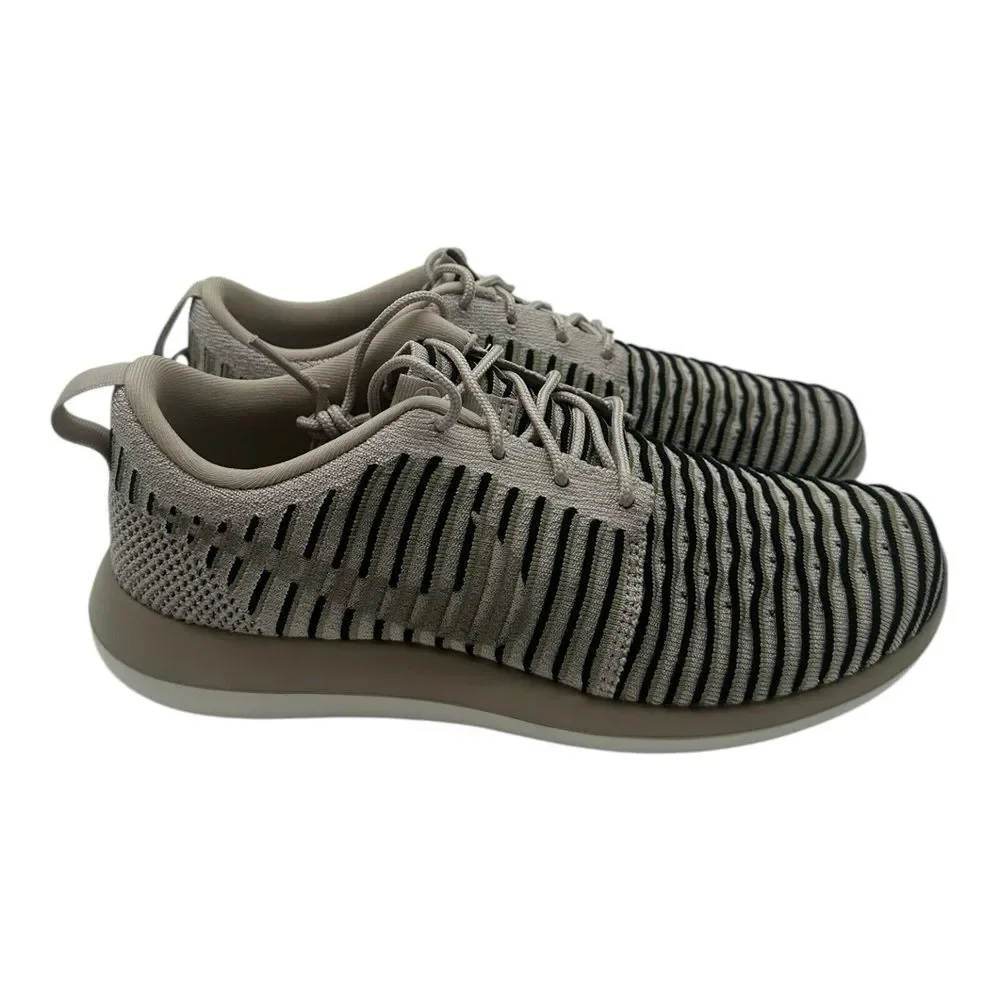 Nike Roshe Two Flyknit Running Shoes Womens 7 Natural Olive Black‎ 844929-200